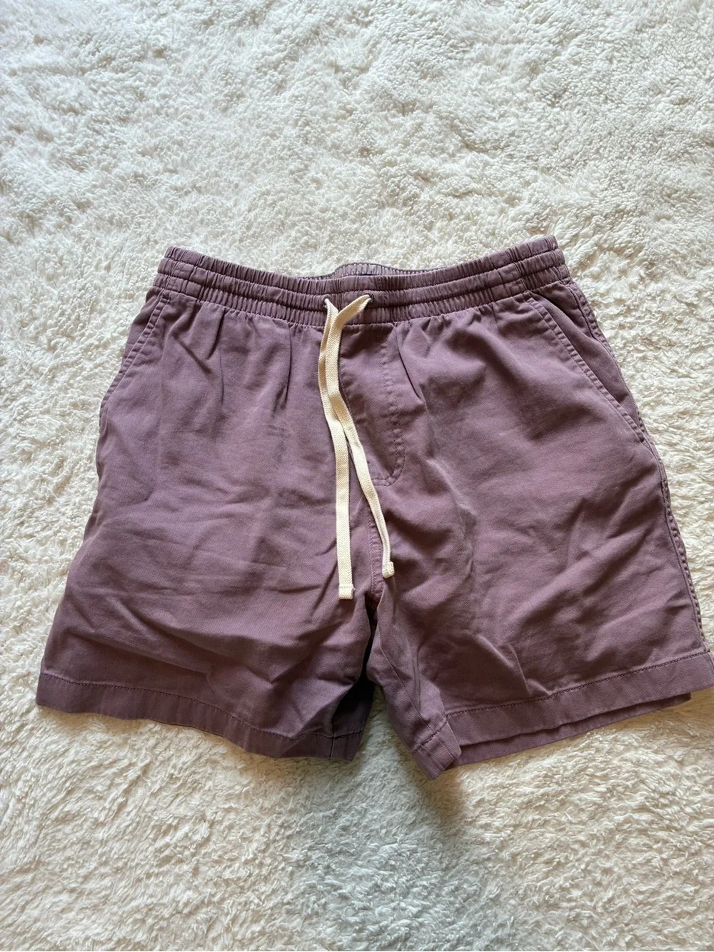 J. Crew Men's Drawstring Shorts - Mauve